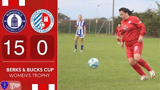 BURGHFIELD LADIES FIRSTS 150 THATCHAM amp NEWBURY BLUES  Fielders go goal crazy in County Cup ⚽ [upl. by Llerref]