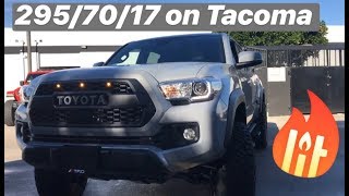 2019 Cement Grey Tacoma Fox Camburg SCS Wheels amp 2957017 Tires [upl. by Elletnuahs]