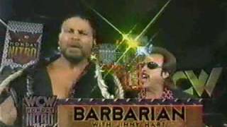 04201998 WCW Monday Nitro Pt 5  Barbarian with Jimmy Hart vs Wayne Bloom [upl. by Bonny]