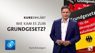 kurzerklärt Wie kam es zum Grundgesetz [upl. by Michelina360]