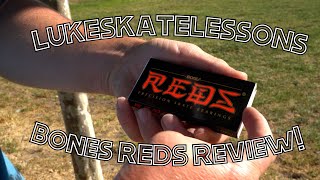 REDS BONES BEARINGS REVIEW  PRODUCT REVIEW  LUKES SKATE LESSONS [upl. by Alacim]