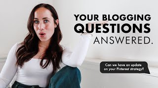 Your Blogging Questions Answered  Blogging QampA With 7Figure Blogger  By Sophia Lee Blogging [upl. by Yatnuahs643]