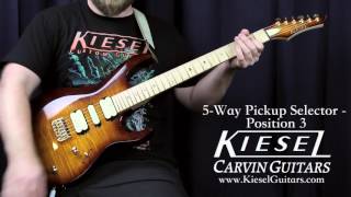 Kiesel Guitars Aries A6 Rock Tone Demo Lithium Pickups [upl. by Mulloy]