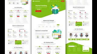 Web Hosting Design Using HTML CSS amp JS Free Source Code [upl. by Gninnahc978]