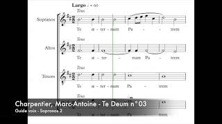 Charpentier MarcAntoine  Te Deum n°03  Guide voix  Sopranos 2 [upl. by Mettah571]