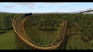 Wooden Kiddie Coaster  No Limits 2 Rollercoaster [upl. by Ayekan]