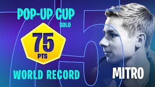 Mitr0 – WORLD RECORD – 75 pts solo Popup Cup [upl. by Aland]