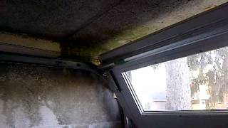 Garage door with less than zero headroom track is 5 inches below opening [upl. by Nitsuj]