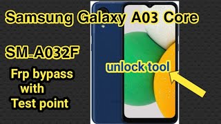 Samsung Galaxy A03 Core Frp bypass with unlock tool [upl. by Philender]