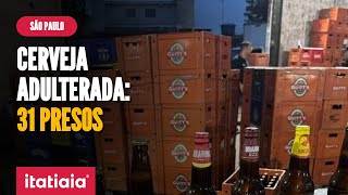 CERVEJA FALSA POLÍCIA FECHA FÁBRICA CLANDESTINA DE BEBIDAS EM SP [upl. by Josselyn]