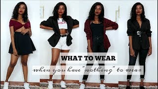 50 OUTFIT IDEAS FOR WHEN YOU HAVE “NOTHING” TO WEAR [upl. by Anelrats558]