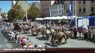 Festumzug zum JubiläumsGäubodenvolksfest Straubing [upl. by Lenaj]