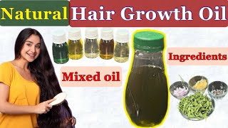 HAIR GROWTH OIL  Natural ingredients  hair oil [upl. by Amitie]