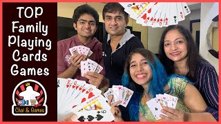 Top Playing Card Games HINDI  Chogdi  Double Chaugdi  How to Play  Family Playing Cards Games [upl. by Abbotson]