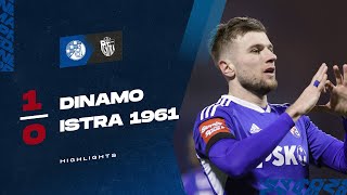 DINAMO HIGHLIGHTS  GNK Dinamo 10 NK Istra 1961  Pogodak Stefana Ristovskog za slavlje plavih [upl. by Nalim]