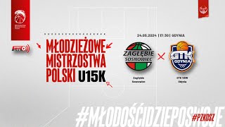 Zagłębie Sosnowiec  GTK VBW Gdynia Finał MMP U15K [upl. by Enileqcaj26]