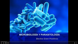 MICROBIOLOGÍA Y PARASITOLOGÍA  BACILOS GRAM POSITIVOS AEROBIOS Y ANAEROBIOS ESPORULADOS [upl. by Poulter]