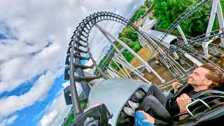 Xpress Platform 13  Walibi Holland  Onride  4K  Wide Angle [upl. by Annayat364]