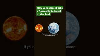 How Long does it take a Spaceship to travel to the Sun sun earth space viralvideo viralshort [upl. by Derrik860]