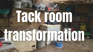 Tack room transformation  organisation  spring cleaning at my stable yard  equine vlogger [upl. by Gemma]