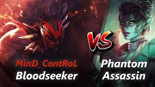 MinDContRoL offlane Bloodseeker vs Phantom AssassinGyrocopter  First 10 minutes [upl. by Carolyne]