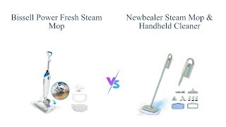 Bissell Power Fresh Steam Mop vs Newbealer Steam Mop Comparison  Review 🧼 [upl. by Federico127]