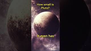 How small is Pluto  plutofacts dwarfplanet spaceexploration solarsystemfacts spacescience [upl. by Ltihcox]