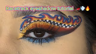 Racetrack eyeshadow tutorial 🏎️💨🔥 [upl. by Sadella]