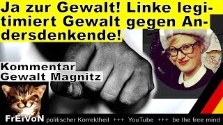 Ja zu Gewalt Linke Journalistin legitimert Gewalt gegen Magnitz und Andersdenkende  HD [upl. by Hessler]