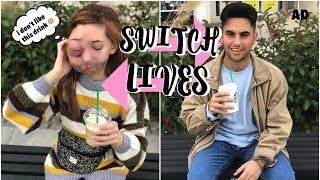 SWITCHING LIVES with my BROTHER for 24 HOURS  Nikki Lilly [upl. by Ammadis385]