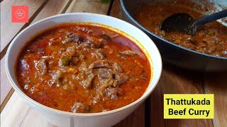 Kerala Style Beef CurryThattukada Beef CurryThani Nadan Beef Curry for PorottaChapathi [upl. by Ulita]