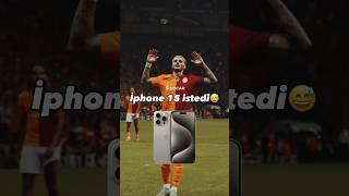 İCARDİ KEREM AKTÜRKOĞLU’NDAN İPHONE 15 İSTEDİ😅 football shorts icardi [upl. by Kobylak893]