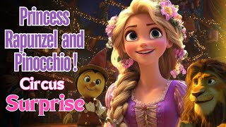 Rapunzel and Pinocchio  Circus Adventure 🎪 Best Bedtime Stories for Kids  Fairytale in English [upl. by Suiratnauq478]