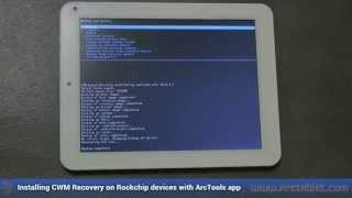 ClockworkMod Recovery CWM easy install on Rockchip devices with ArcTools [upl. by Jacklin643]