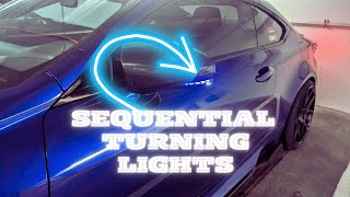 2016 Lexus RC350 Gets Sequential Turning Lights Installed [upl. by Au]