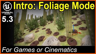 Unreal Engine 5  Foliage Tool  Learn how to place foliage andor donuts in your level ue5 [upl. by Assiluj]