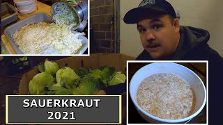 The Veggie Boys make sauerkraut 2021 [upl. by Anyzratak]