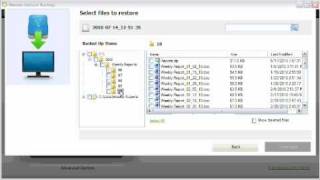 GoFlex  Memeo Instant Backup  Restoring Files using the Instant Backup Interface [upl. by Anidnamra823]