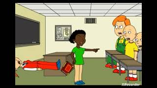 Classic Caillou Throws A Book At His TeacherSuspendedGrounded [upl. by Scott]