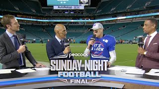 Jordan Poyer Bills are ‘built for these type of moments after win over Dolphins  SNF  NFL on NBC [upl. by Milks]