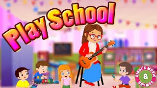 Playschool Rhyme for toddlers  Visit a preschool  Kids song by Bindis Music amp Rhymes [upl. by Eiramesor]