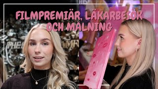 BIOPREMIÄR MÅLAR TAVLOR OCH LÄKARBESÖK │ Veckovlogg [upl. by Emawk]