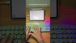 Desk Aesthetics  Mini Vlog  Motivation  Typing ASMR  iGear Keybee Retro Keyboard  iPad Pro [upl. by Bunce]