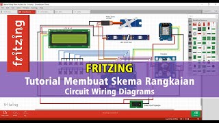 Membuat Skema Rangkaian di Fritzing amp Include Library  Wiring Circuit Diagrams by Fritzingorg [upl. by Nehtan]