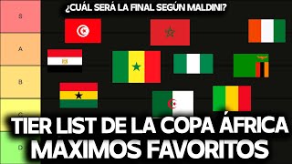 TIER LIST DE LA COPA ÁFRICA  MALDINI DA SUS FAVORITOS PARA EL TORNEO AFRICANO [upl. by Melvyn23]