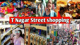 T Nagar Street Shopping 🛍️ Chennai Cheapest amp Largest Shopping Market TNagarmarket Chennai Hindi [upl. by Aley]