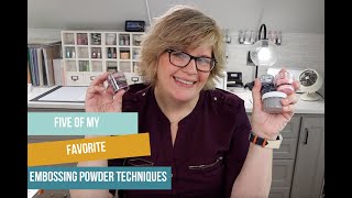 5 Embossing Powder Techniques to Make Cards Perfect [upl. by Polly972]