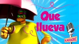 KARAOKE Que Llueva con Letra [upl. by Ynagoham12]