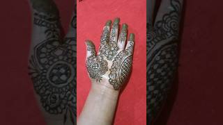 Simple front hand mehendi designEasyshortvideo SharmaMehndiDesigner186Rajmehandidesigner [upl. by Ellehciram]