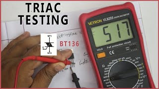 How To TRIAC Testing Digital Multimeter  TRIAC Test  BT136 Test [upl. by Alrad]